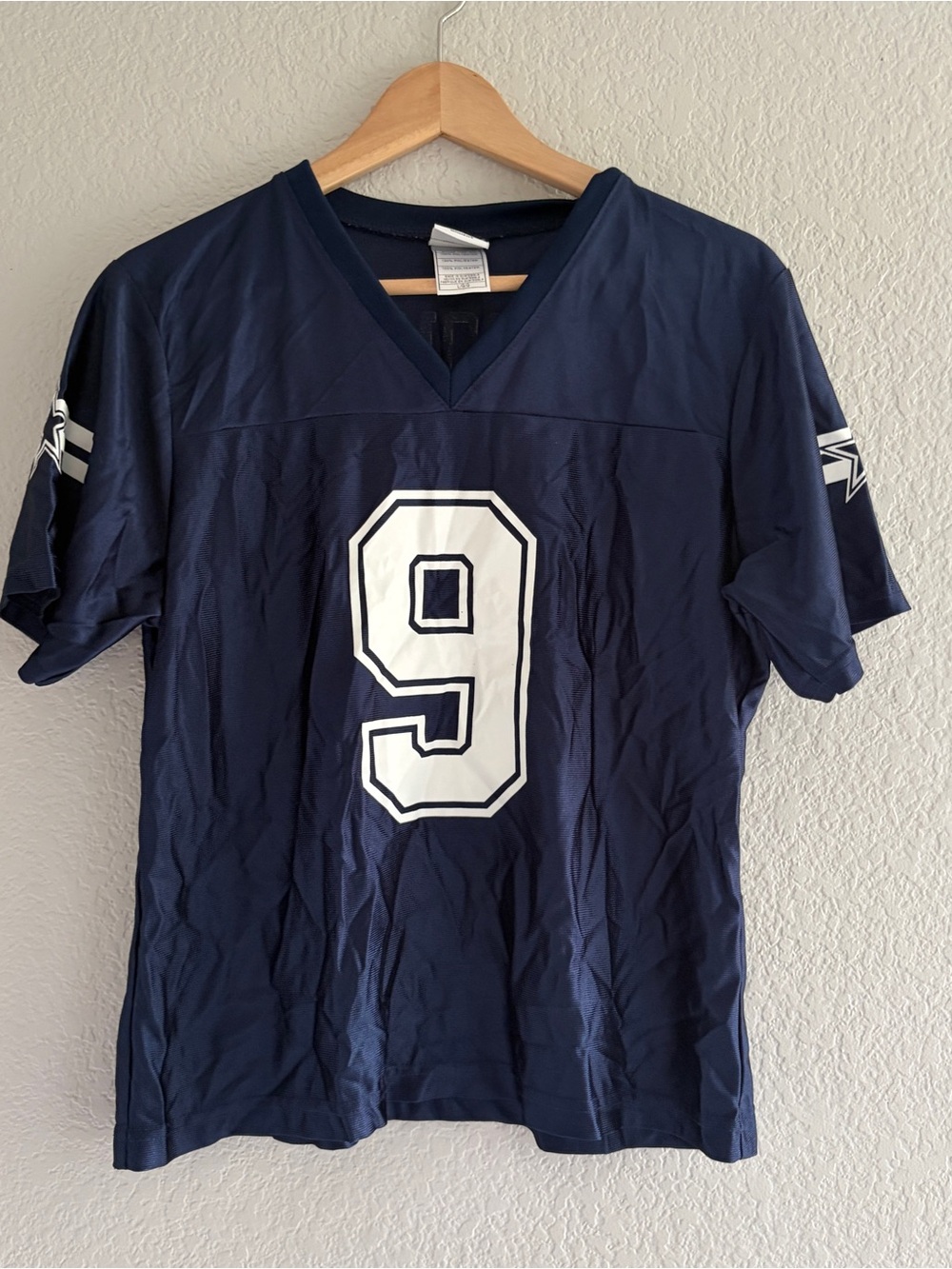 NFL Team Dallas Cowboys Tony Romo Jersey #9 Women’s Size Large 100% polyester